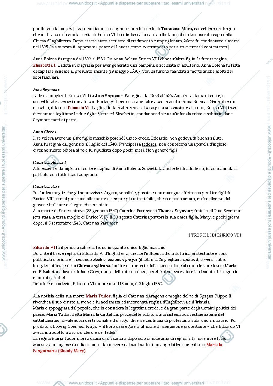 Anteprima pagina 2 — IL Seicento Inglese - APPUNTI LEZIONE
