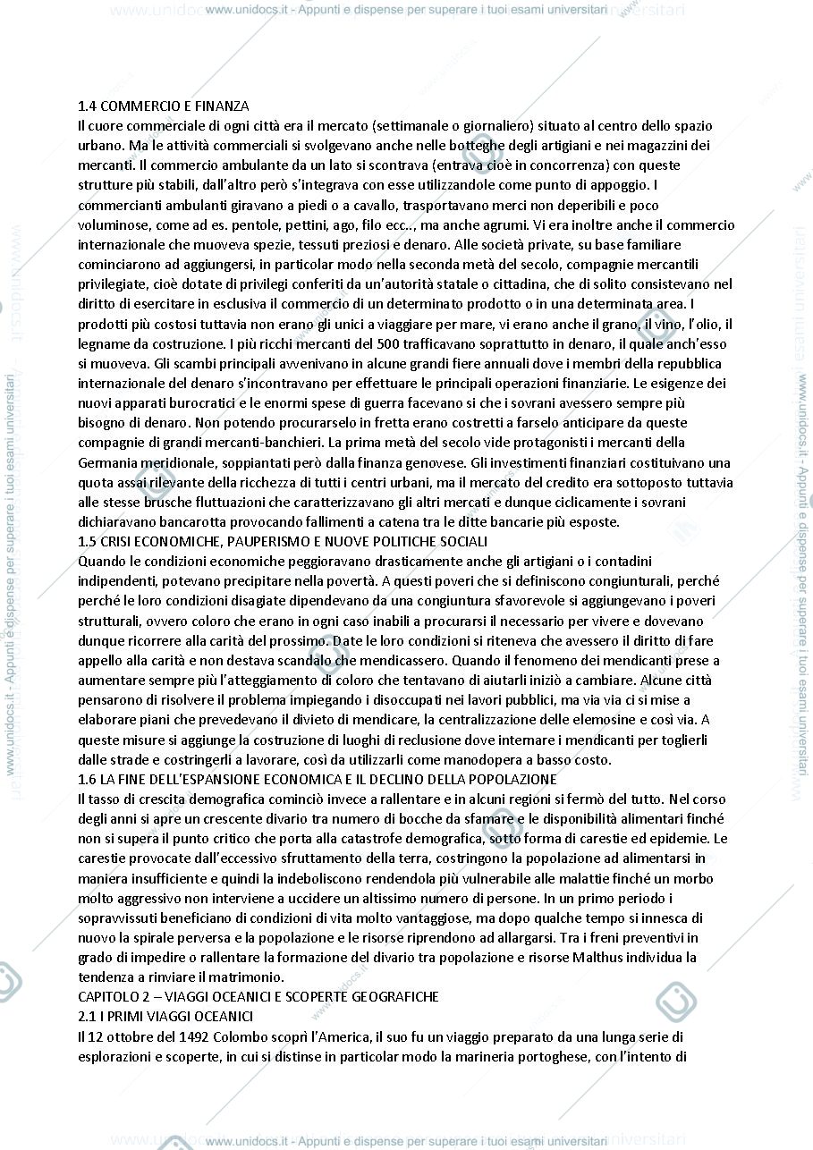Anteprima pagina 2 — Riassunto manuale di storia moderna