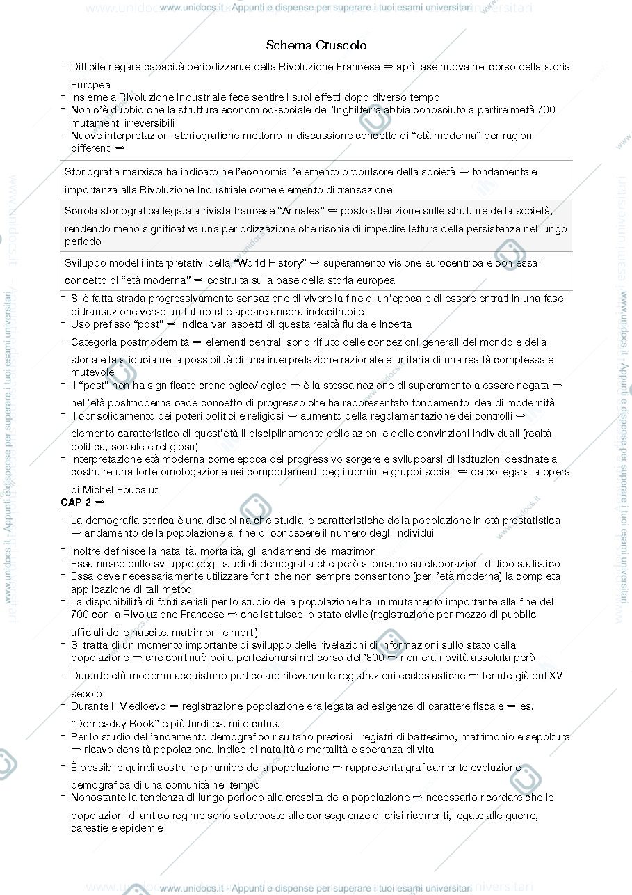 Anteprima pagina 2 — riassunto storia moderna