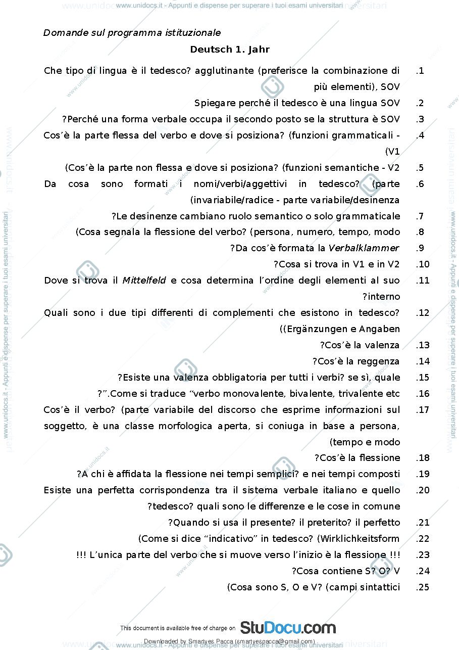 Anteprima pagina 2 — Domande esame storia moderna