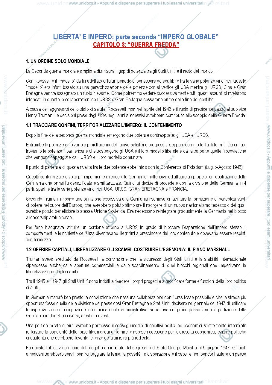 Anteprima pagina 1 — LIBERTA' E IMPERO PARTE 3