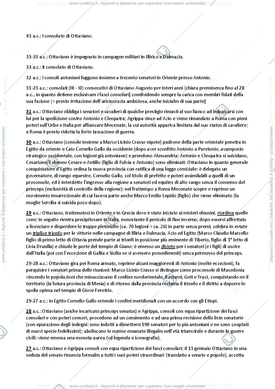 Anteprima pagina 1 — date storia romana b