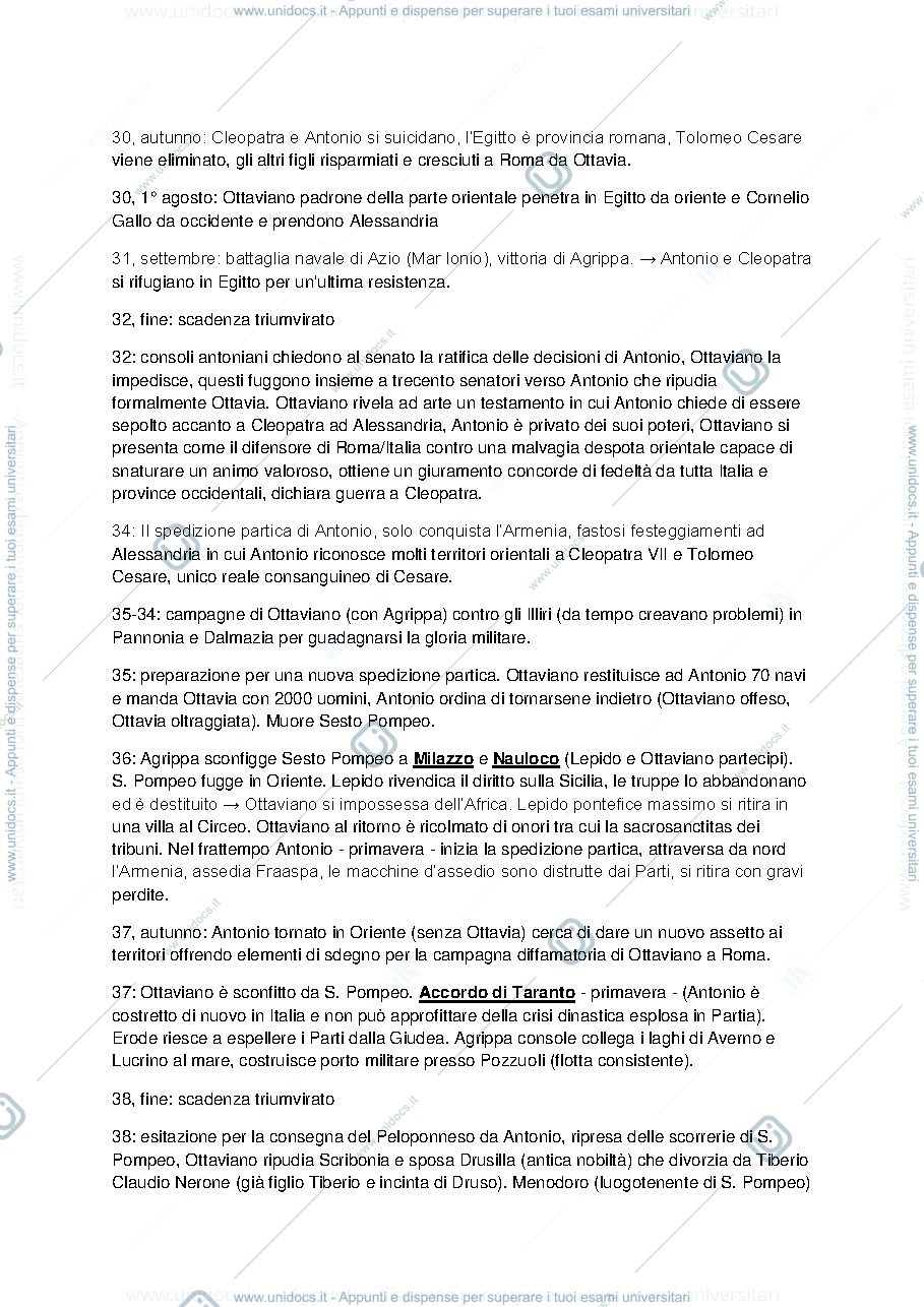 Anteprima pagina 1 — date storia romana a