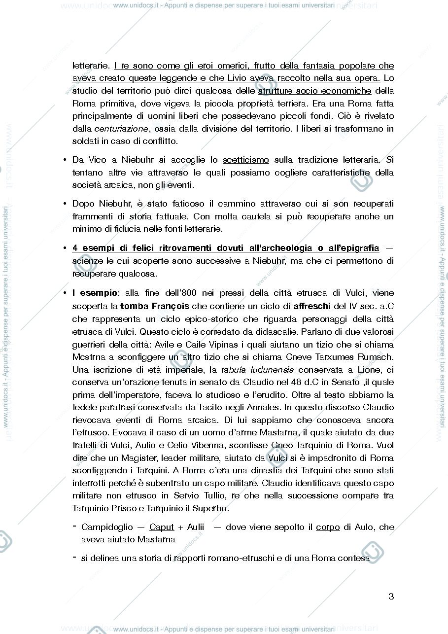 Anteprima pagina 3 — Storia romana, corso istituzionale