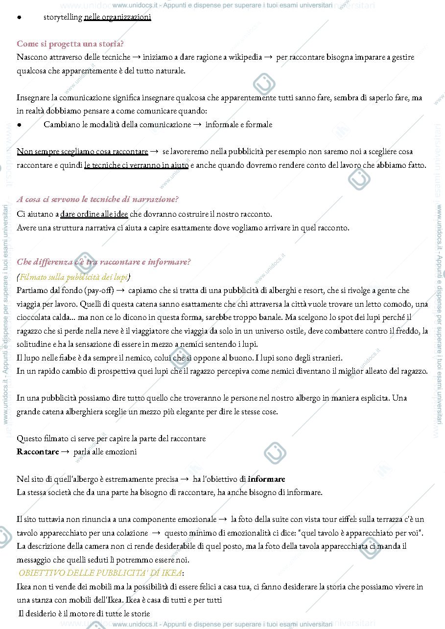 Anteprima pagina 2 — APPUNTI STORYTELLING B