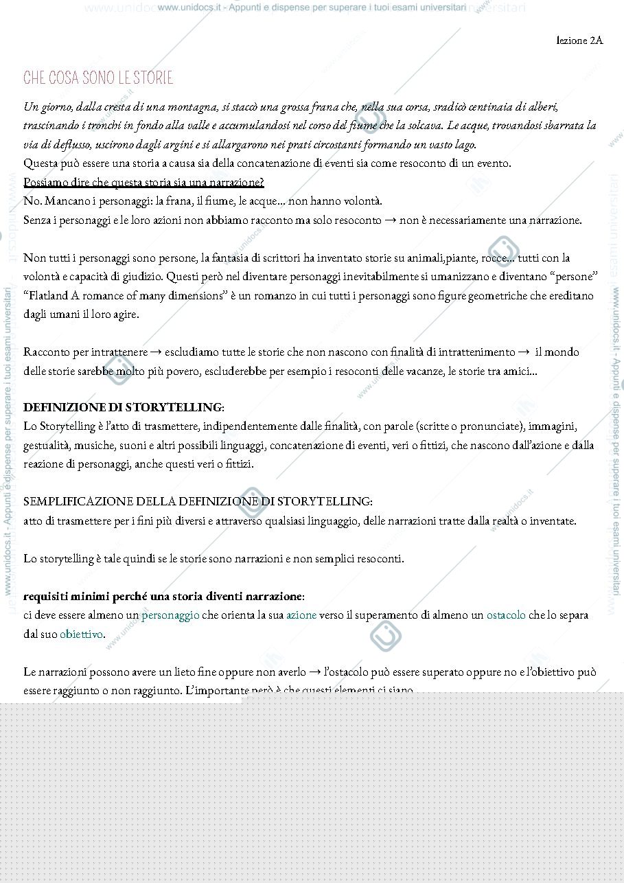 Anteprima pagina 3 — APPUNTI STORYTELLING B