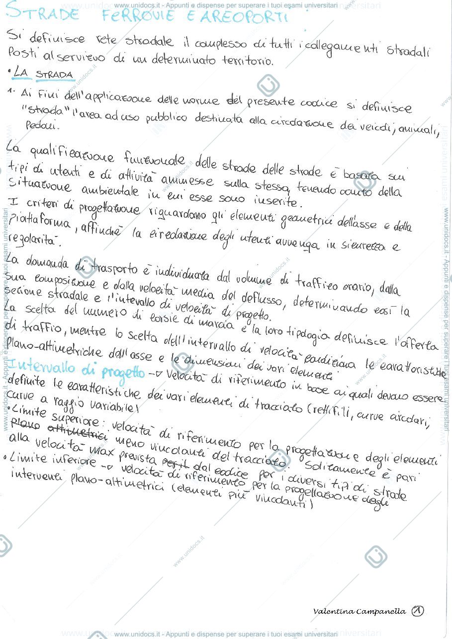 Anteprima pagina 1 — appunti presi a lezione