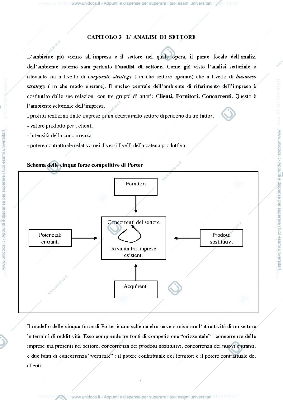 Anteprima pagina 4 — riassunto Strategia aziendale 
