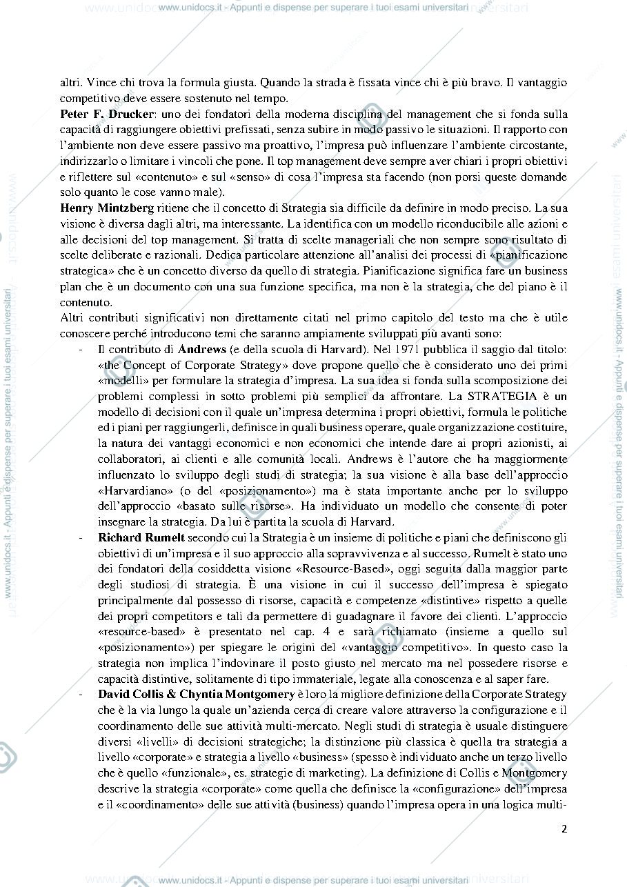 Anteprima pagina 2 — strategia dell'impresa