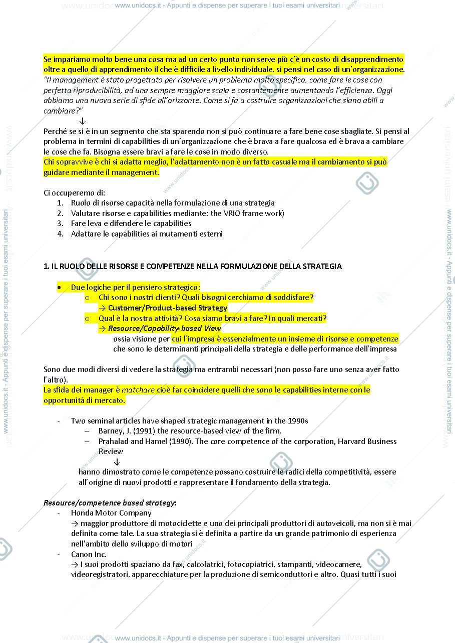 Anteprima pagina 2 — EVALUATING A FIRM’S INTERNAL RESOURCES AND CAPABILITIES