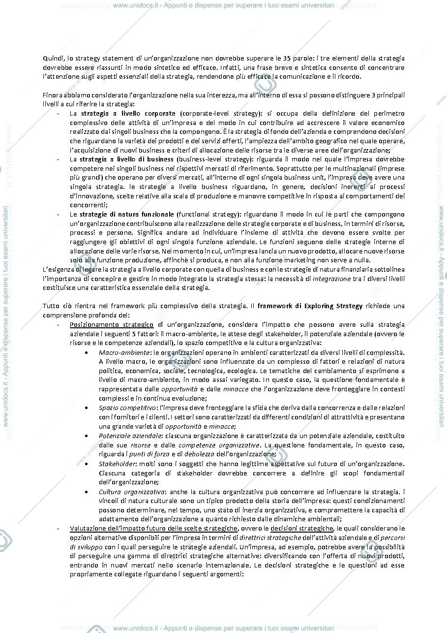 Anteprima pagina 3 — STRATEGIA E POLITICA AZIENDALE