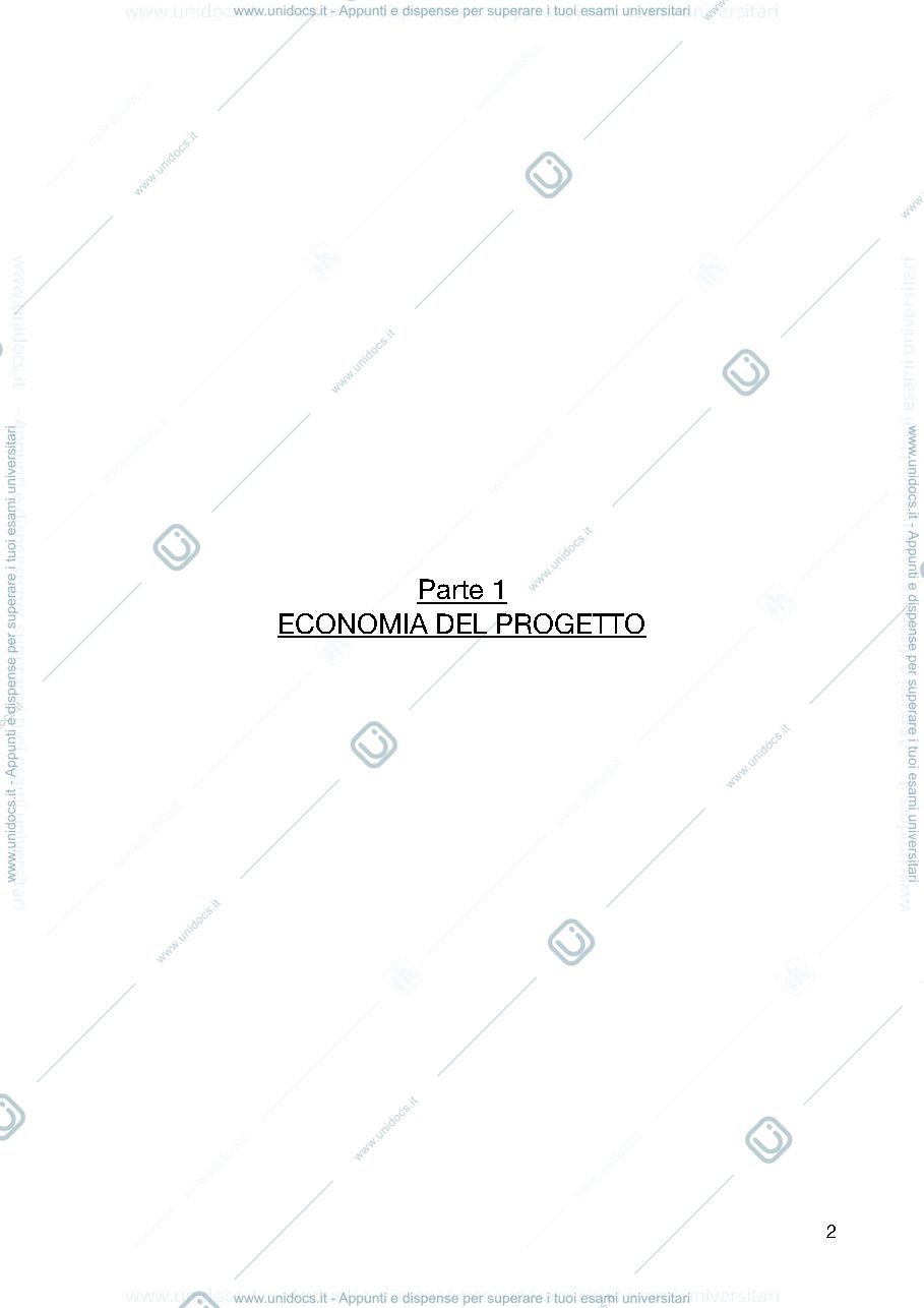 Anteprima pagina 2 — Strategia ed Economia del progetto