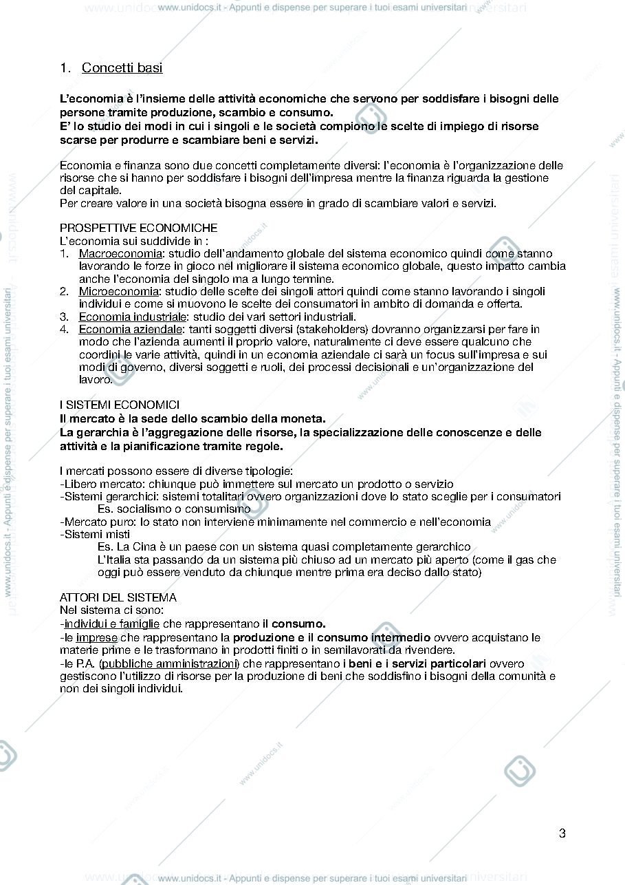 Anteprima pagina 3 — Strategia ed Economia del progetto