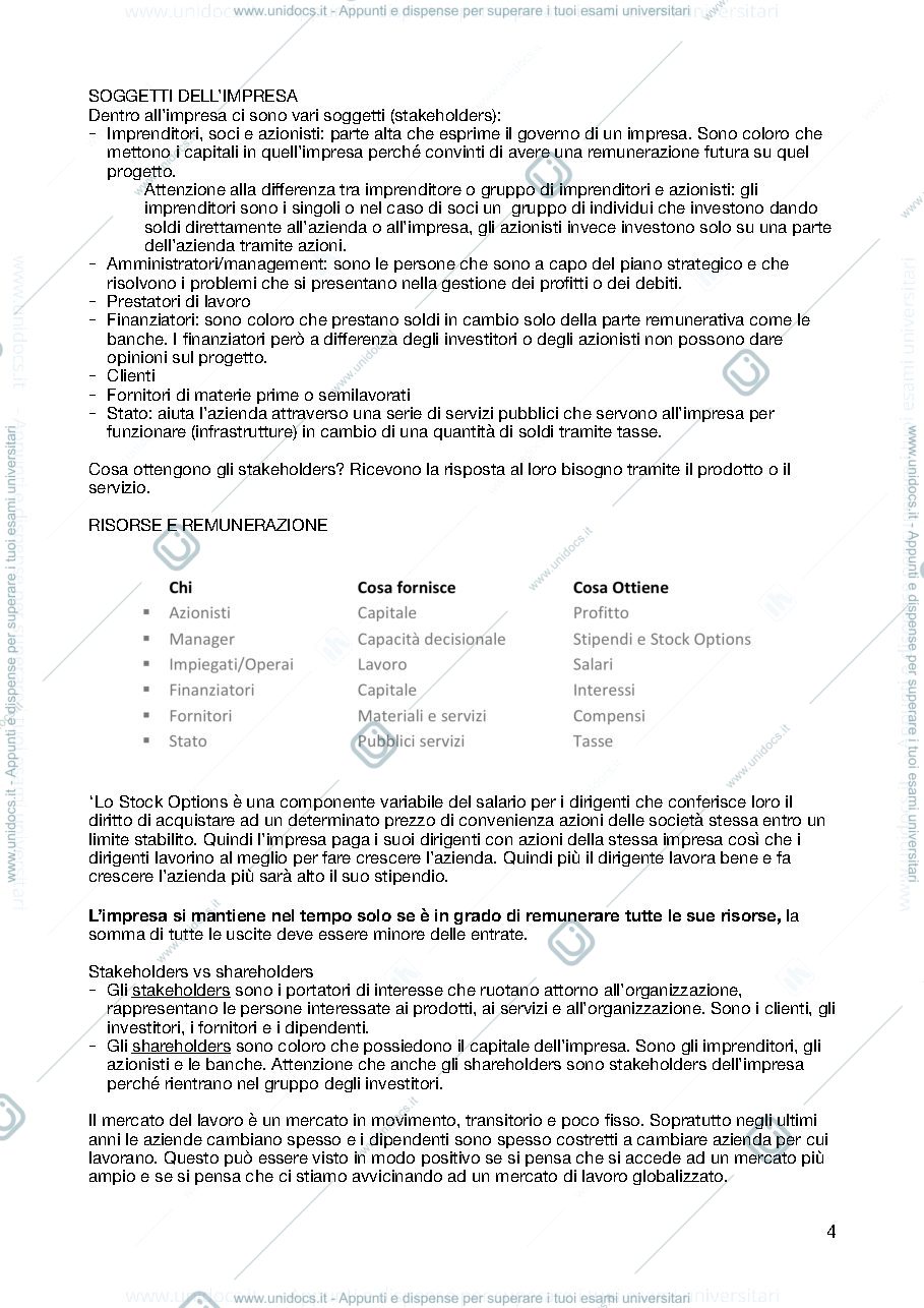 Anteprima pagina 4 — Strategia ed Economia del progetto