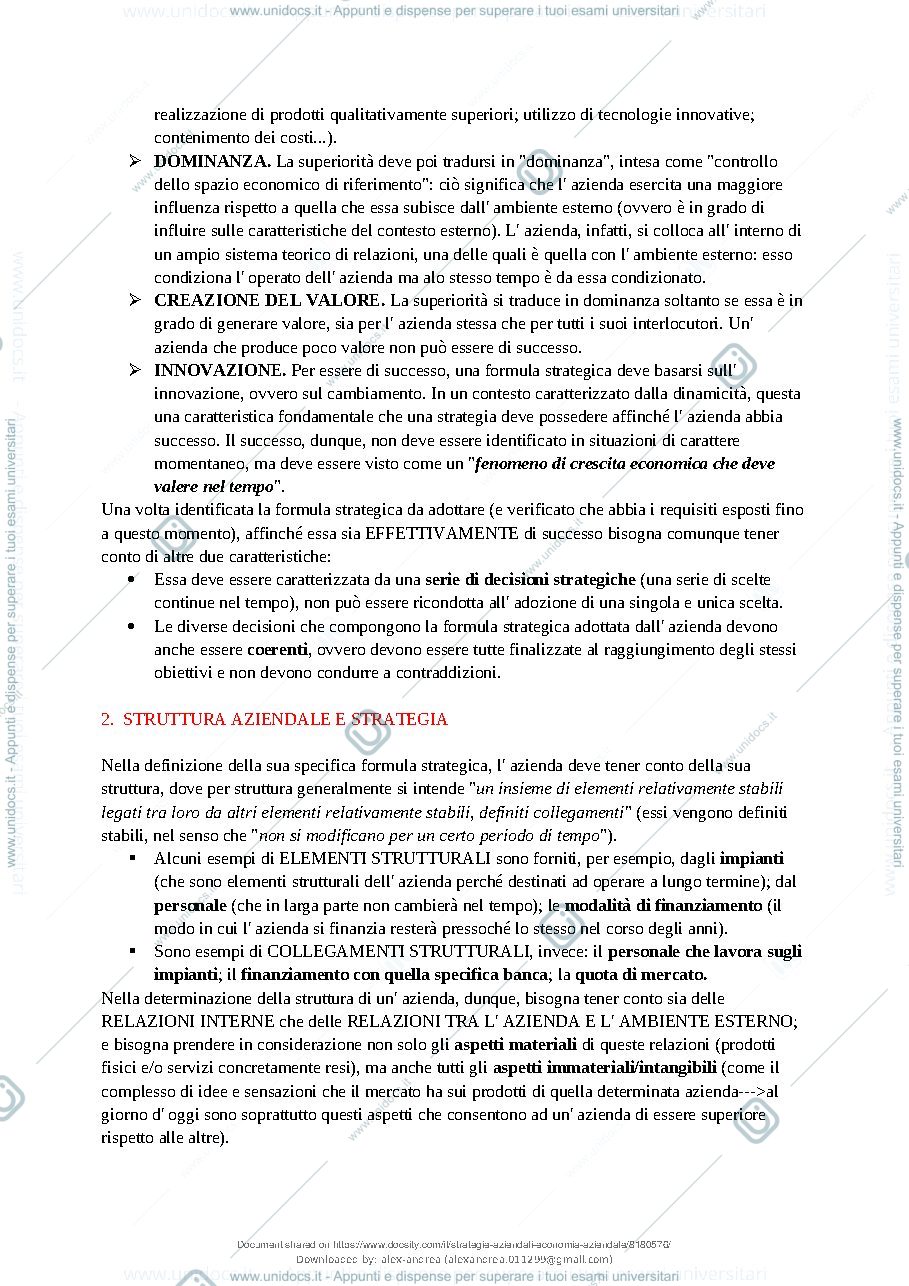 Anteprima pagina 3 — Strategie aziendali 
