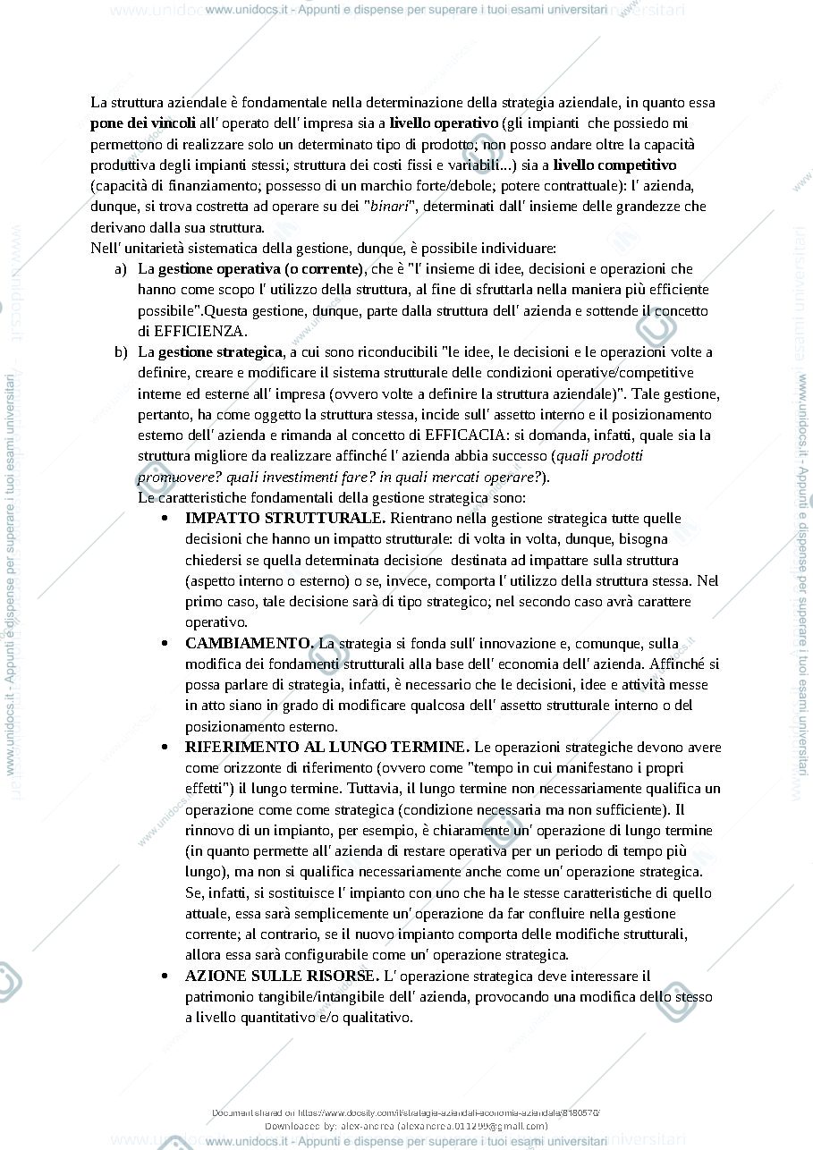Anteprima pagina 4 — Strategie aziendali 