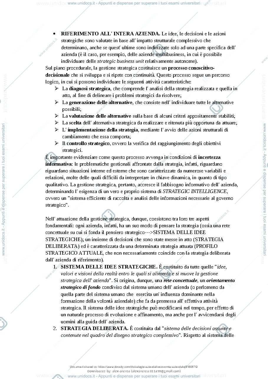 Anteprima pagina 5 — Strategie aziendali 