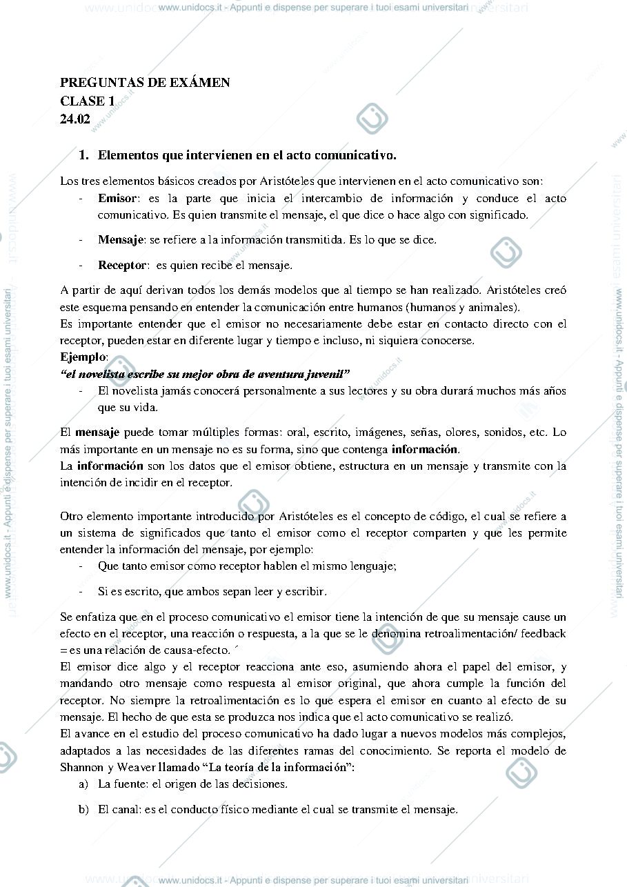 Anteprima pagina 1 — STRATEGIE COMUNICATIVE - SPAGNOLO 