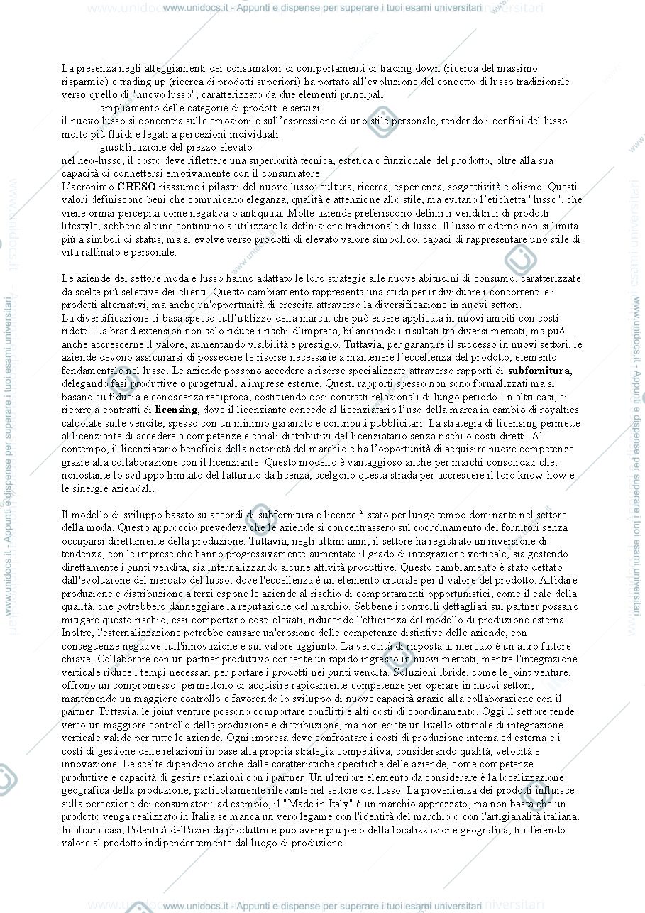 Anteprima pagina 2 — Riassunto Libro "IL MARKETING DELLA MODA E DEI PRODOTTI LIFESTYLE"