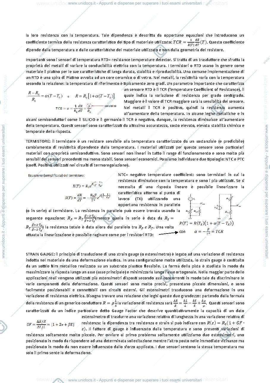 Anteprima pagina 3 — Riassunti strumentazione biomedica 