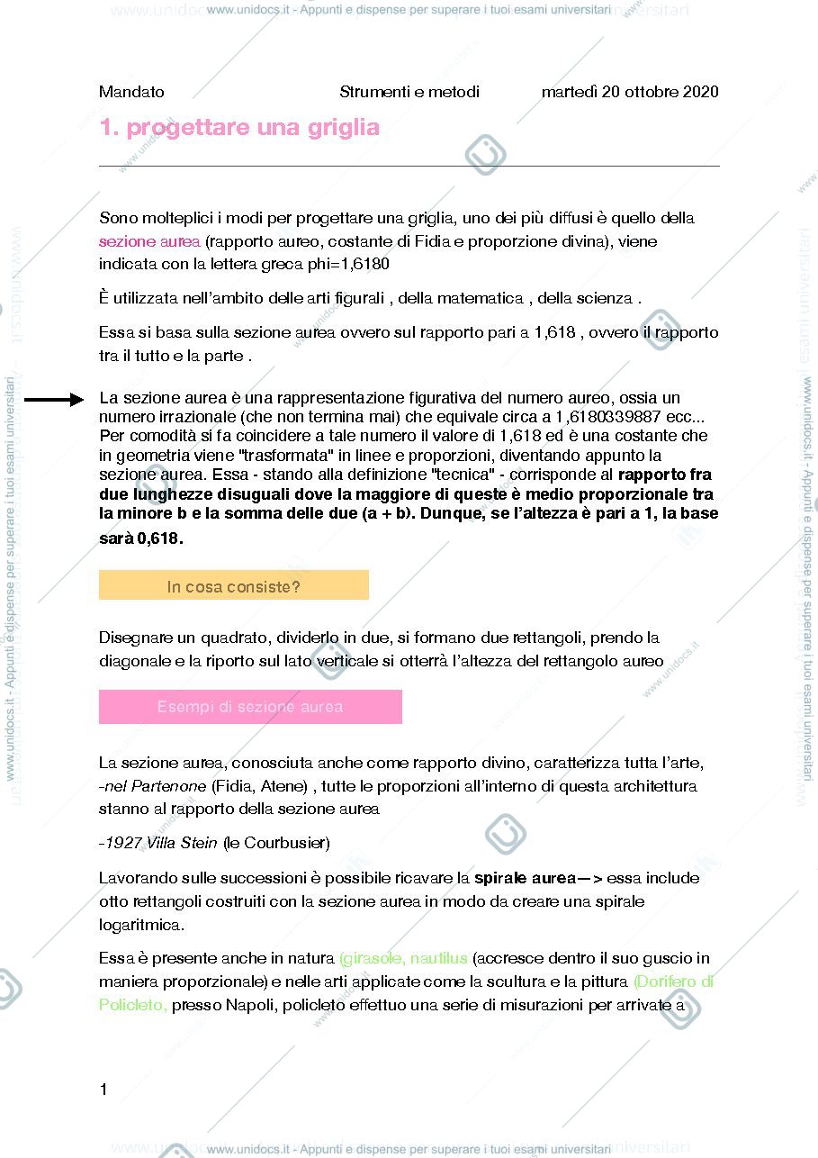 Anteprima pagina 1 — riassunti parziale 