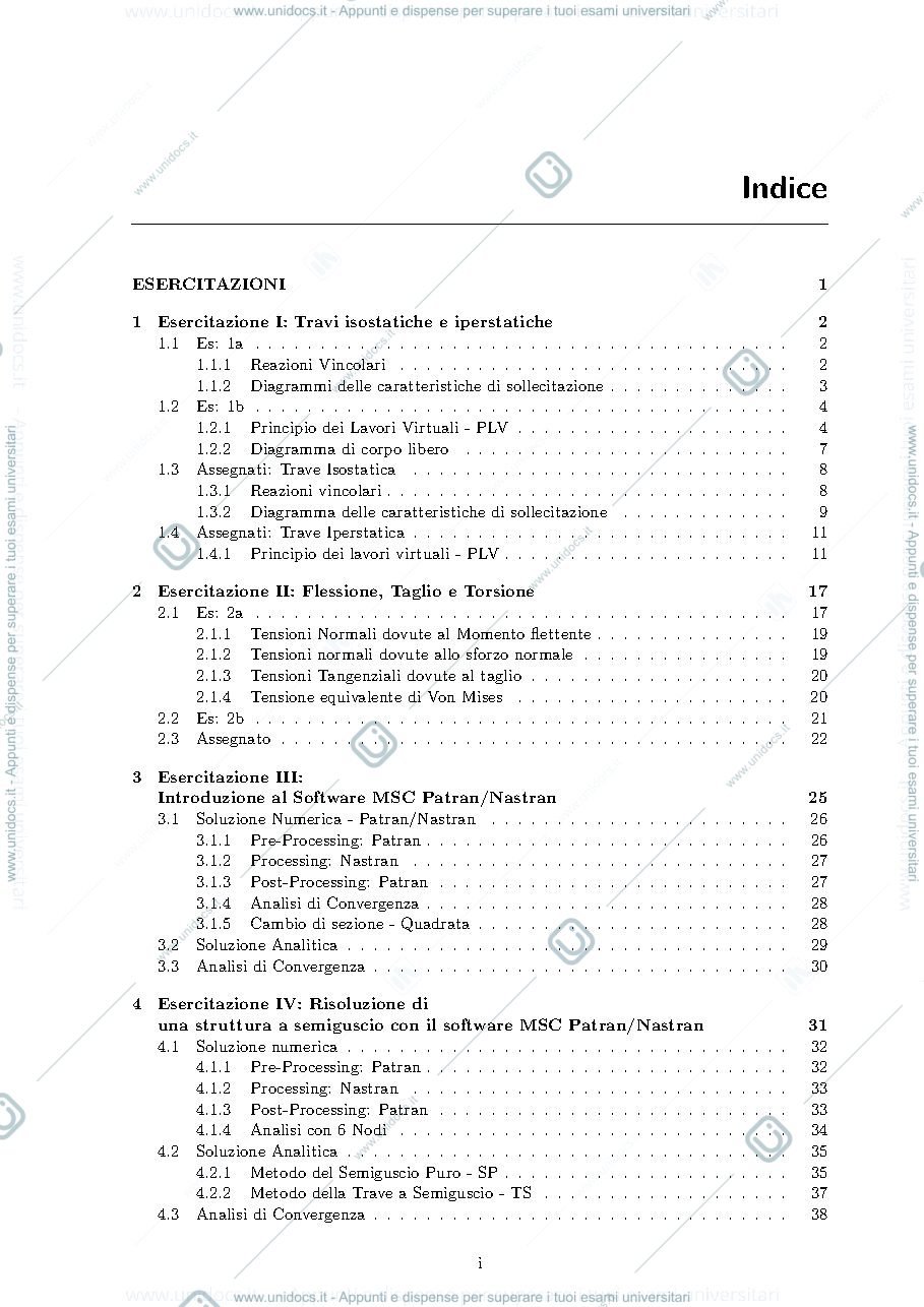 Anteprima pagina 2 — Tecnica delle costruzioni aeronautiche - relazione