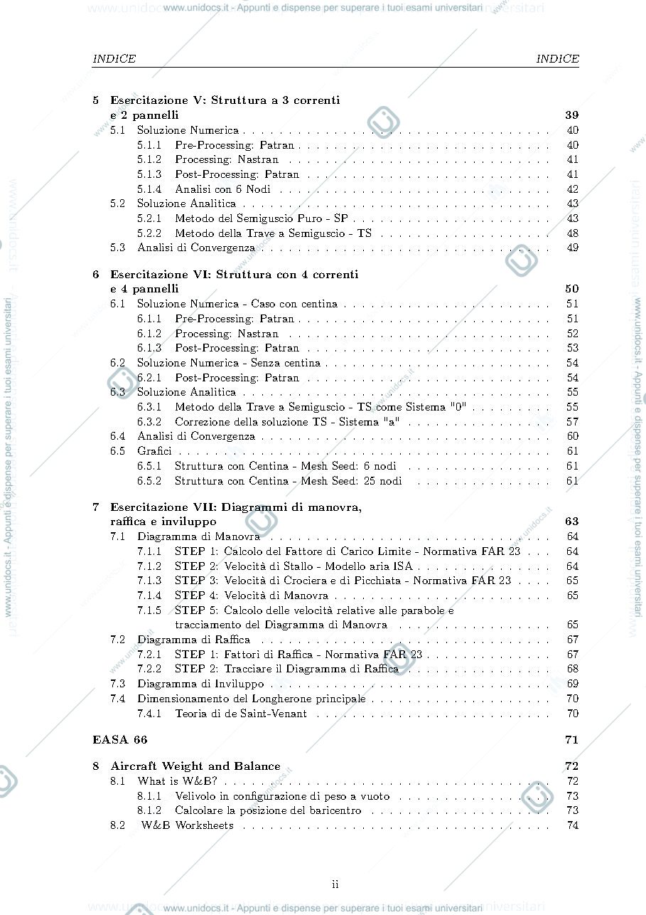 Anteprima pagina 3 — Tecnica delle costruzioni aeronautiche - relazione