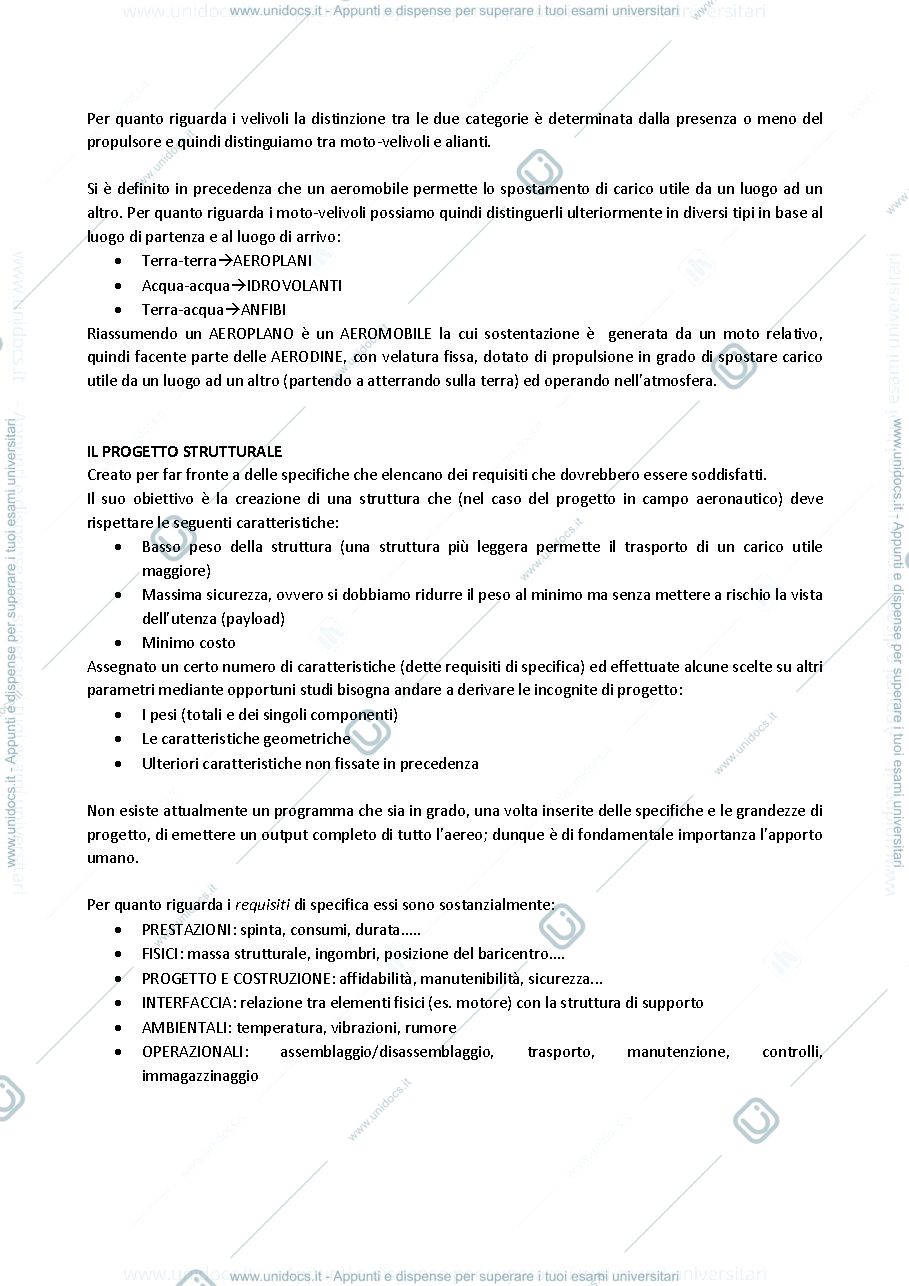 Anteprima pagina 2 — Appunti del corso di Strutture Aeronautiche