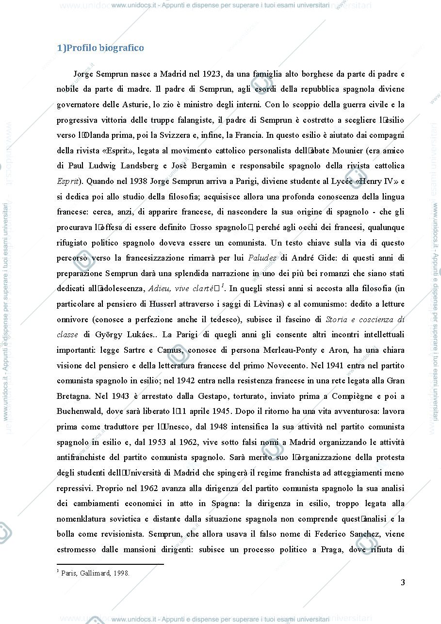 Anteprima pagina 3 — dispensa  struttura e processi della narrazione