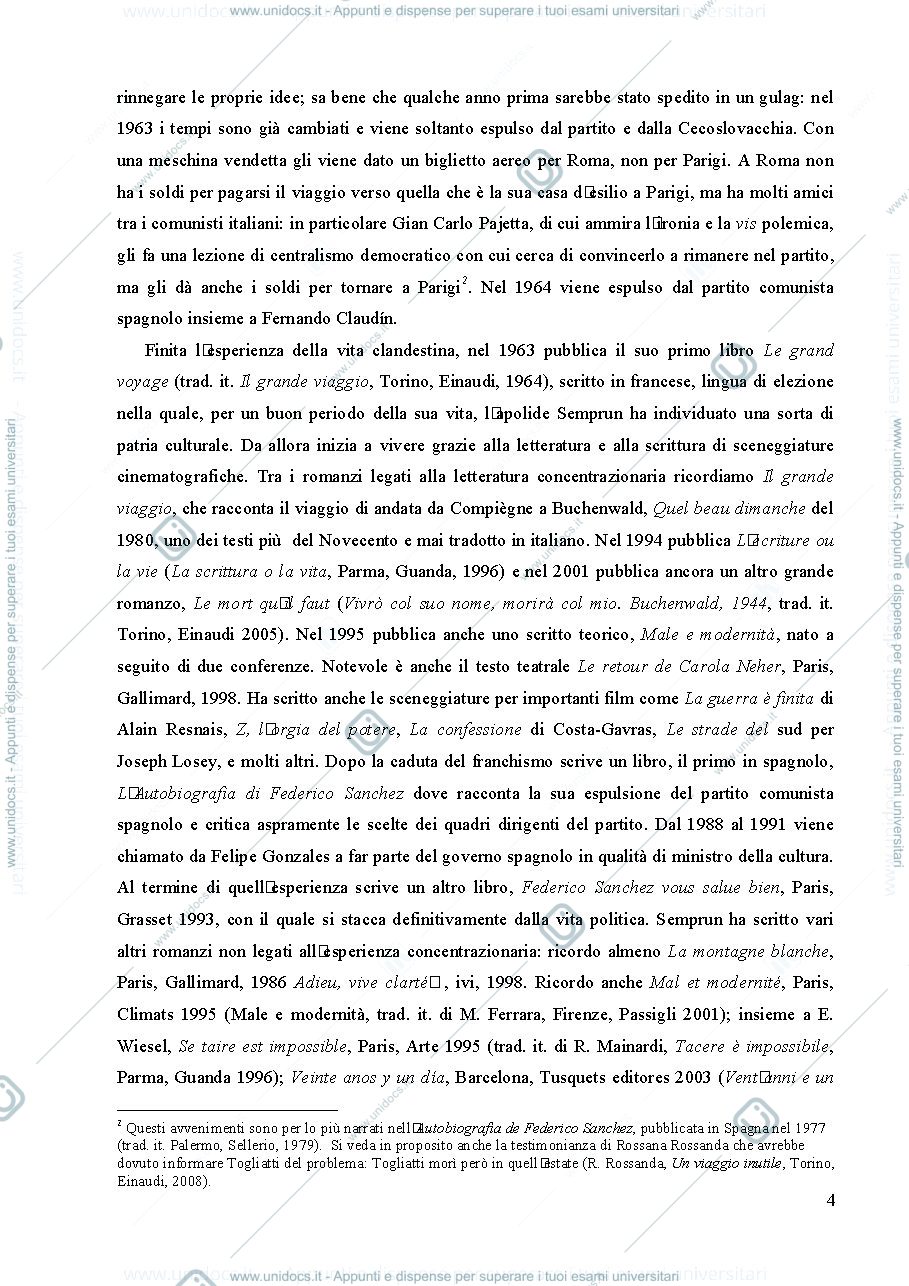 Anteprima pagina 4 — dispensa  struttura e processi della narrazione