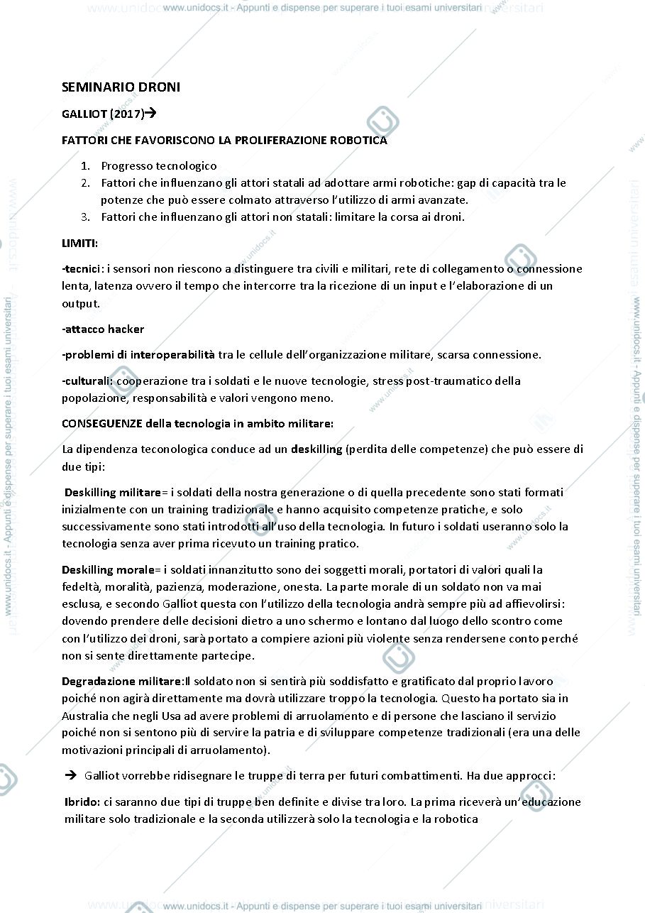 Anteprima pagina 1 — APPUNTI DEL CORSO D STUDI STRATEGICI 