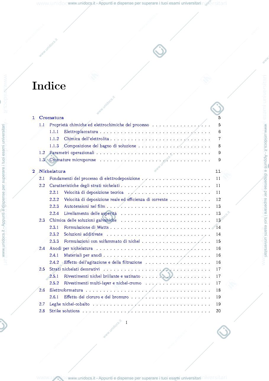 Anteprima pagina 1 — Appunti Surface Engineering