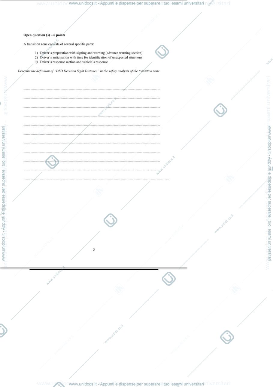 Anteprima pagina 1 — Roads exams questions