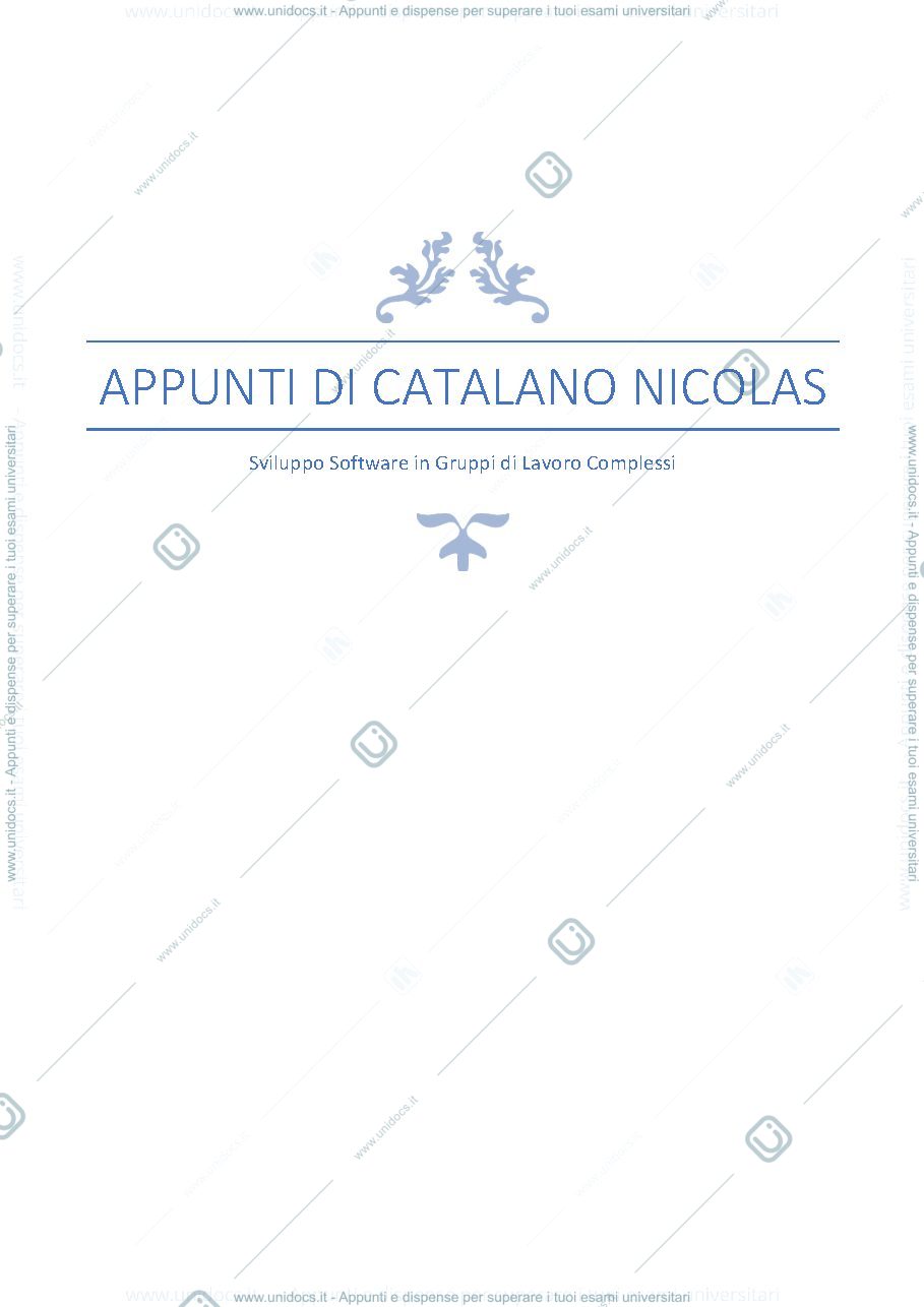 Anteprima pagina 1 — Appunti Lezioni 