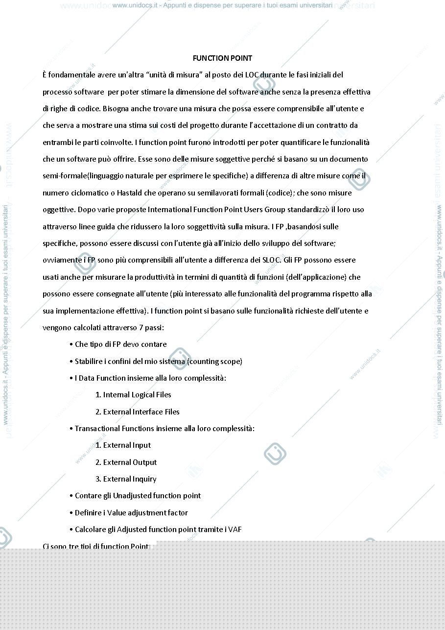 Anteprima pagina 1 — Function Point