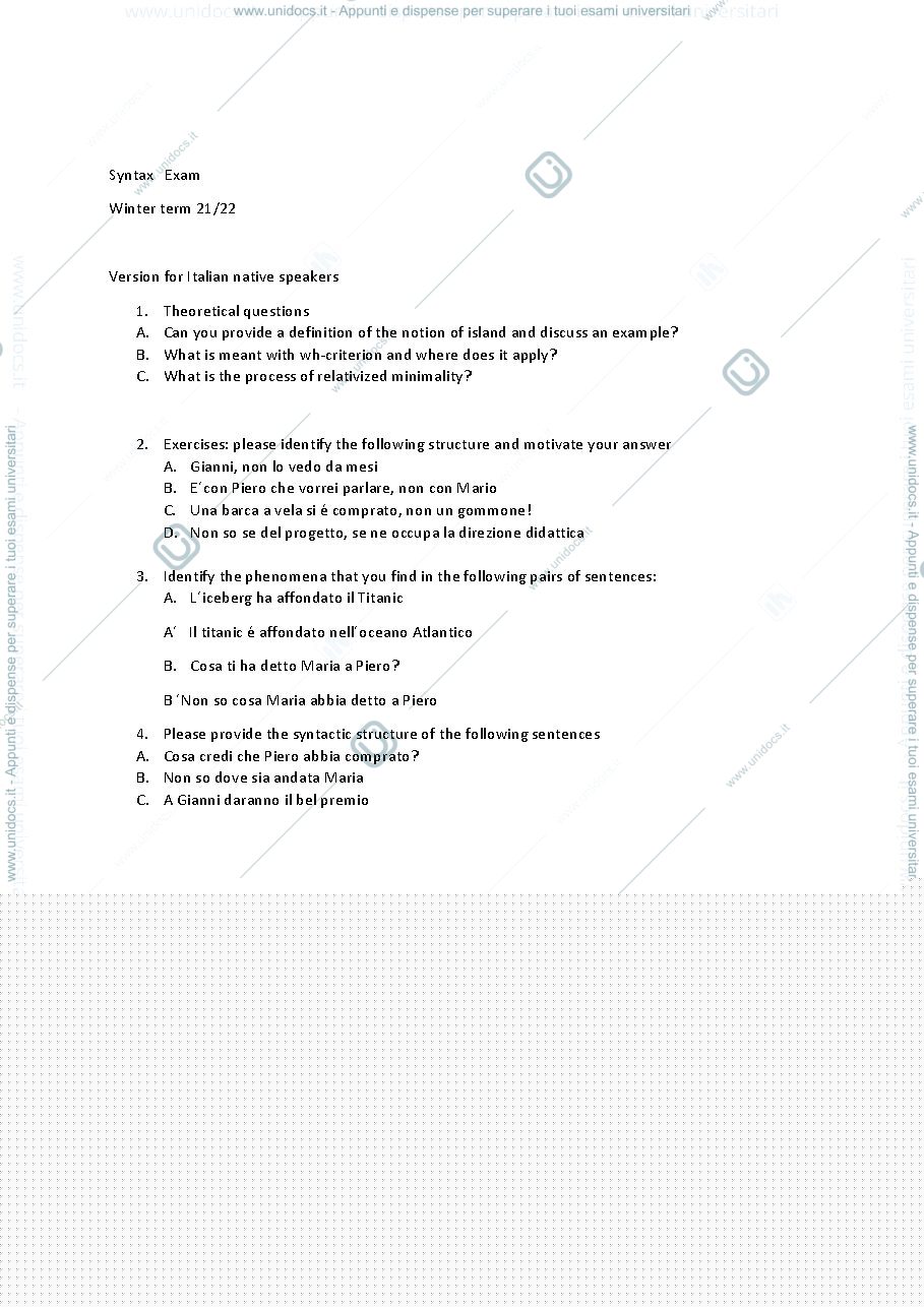 Anteprima pagina 1 — Exam December 2021
