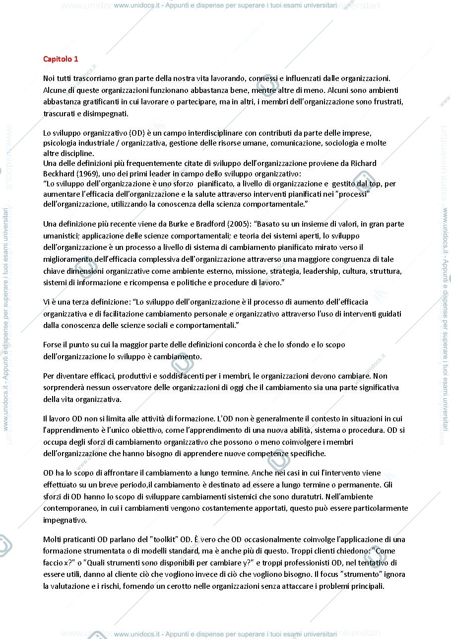 Anteprima pagina 1 — Riassunto teaching