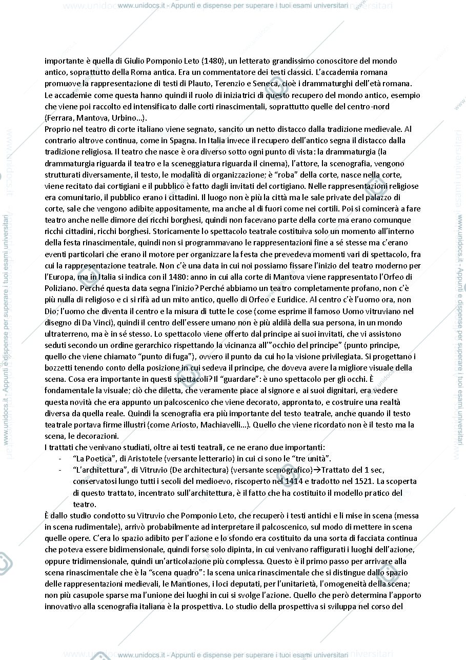 Anteprima pagina 3 — Teatro e Spettacolo Moderno e Contemporaneo I 