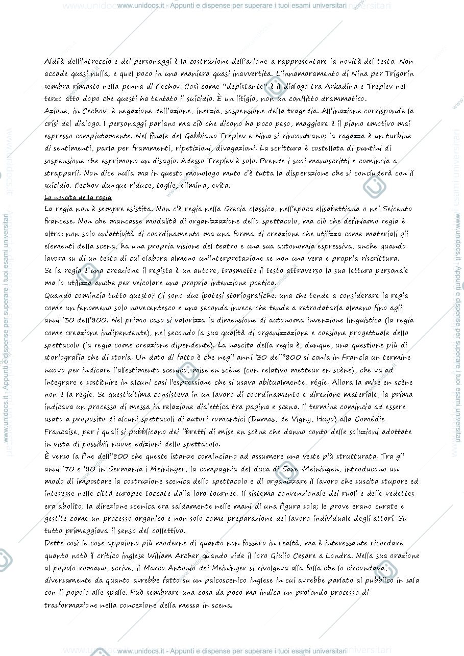 Anteprima pagina 3 — Teatro e Spettacolo Moderno e Contemporaneo II