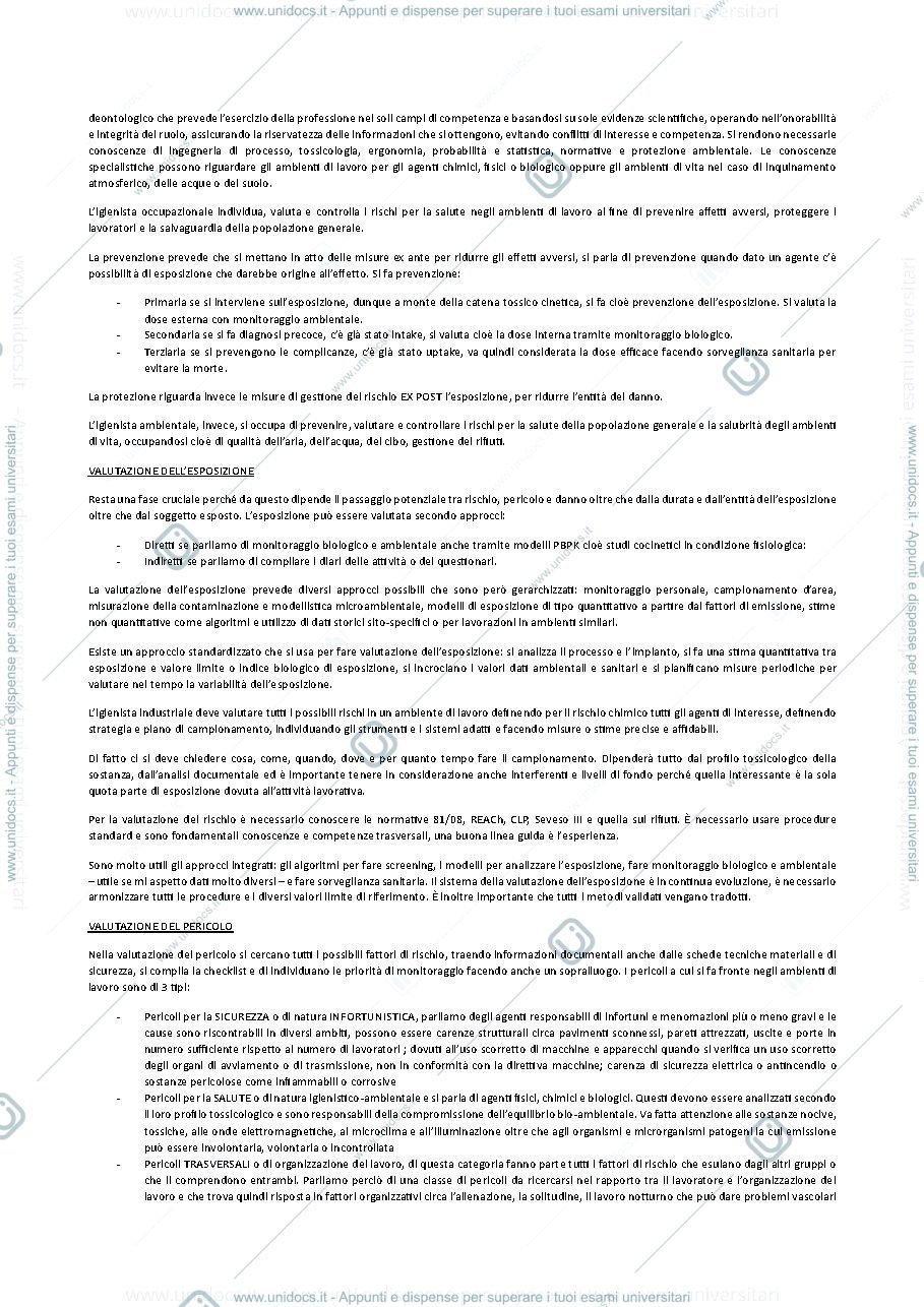 Anteprima pagina 2 — Igiene riassunto 