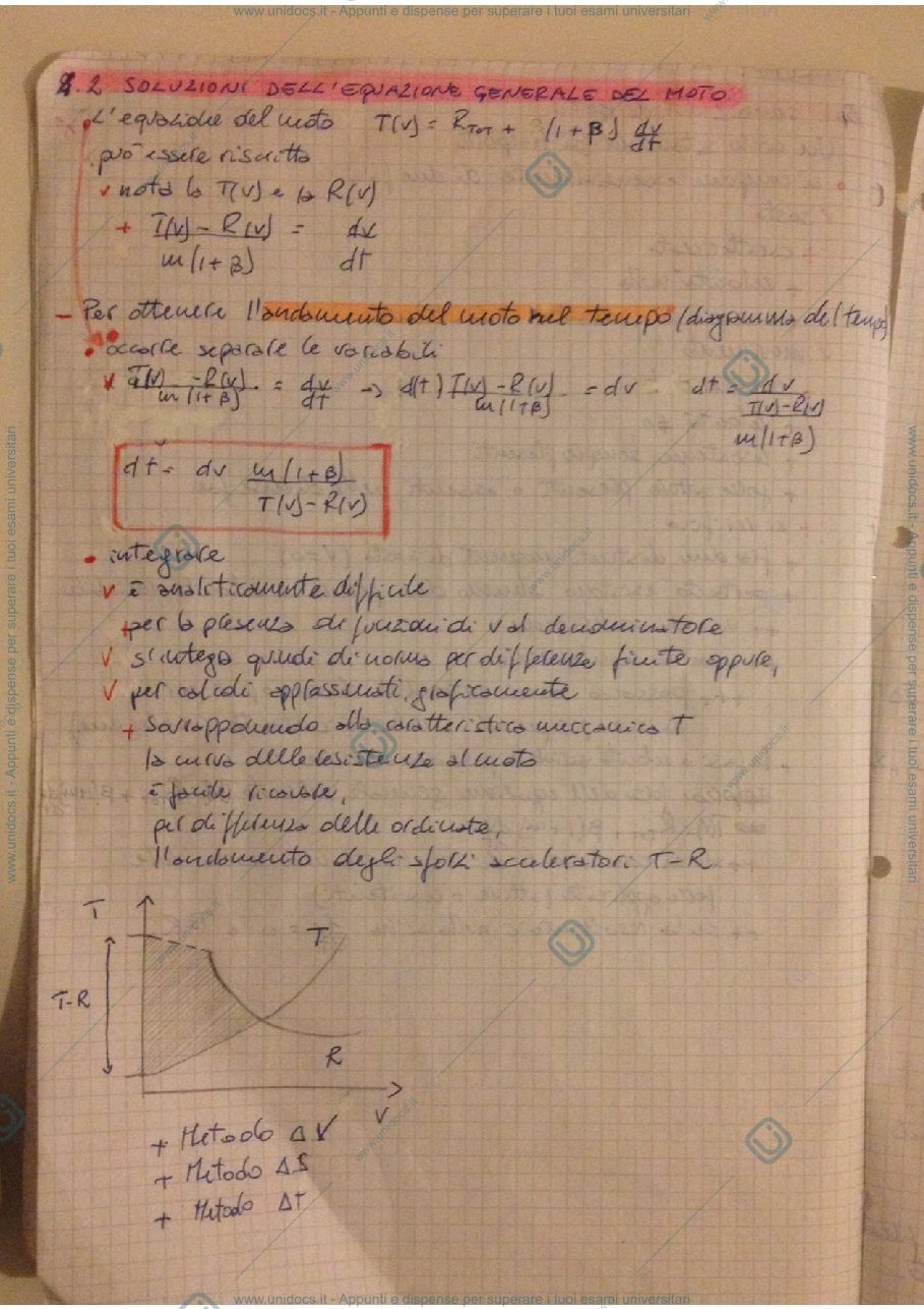 Anteprima pagina 2 — Appunti Diagramma elementare del moto