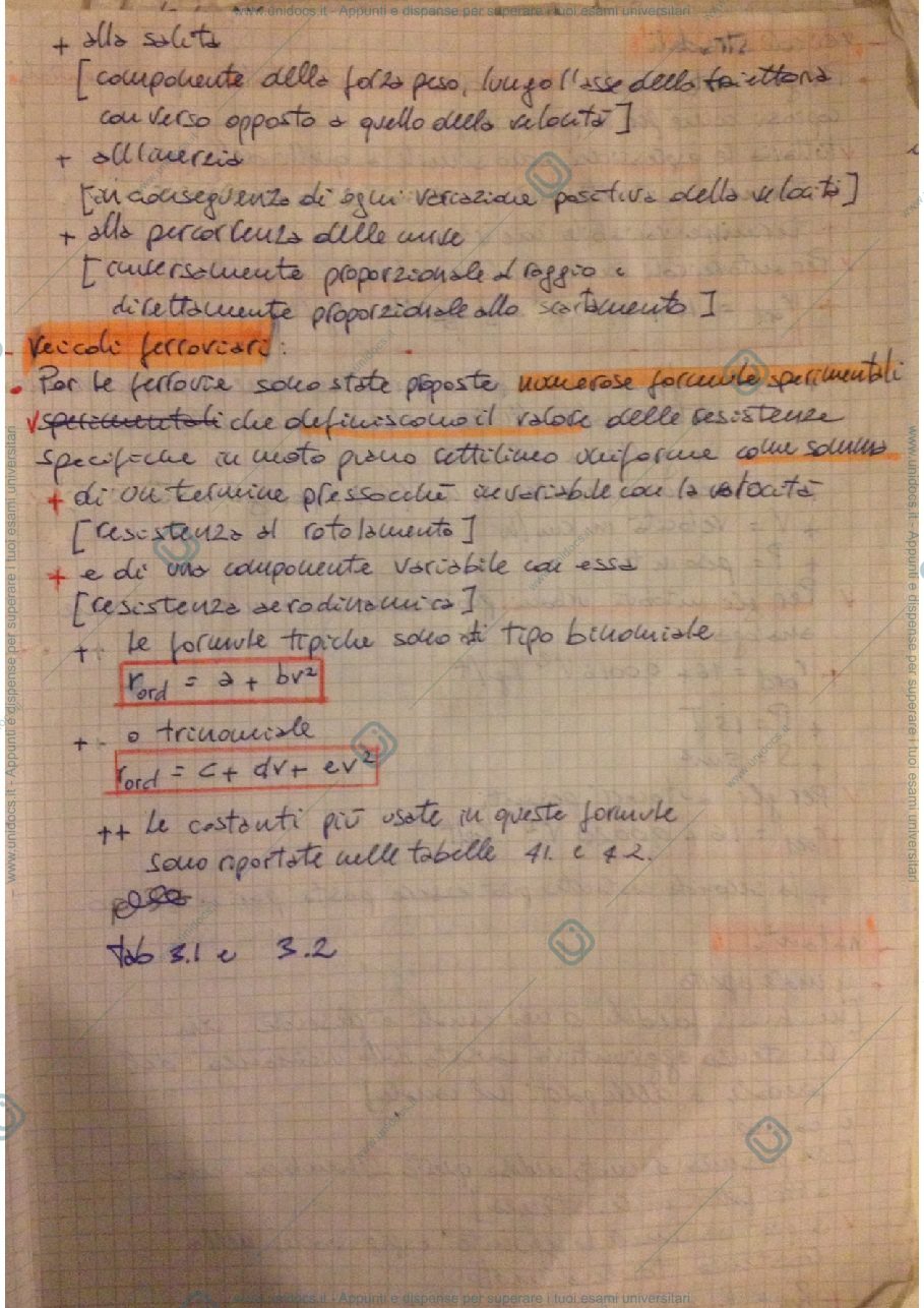Anteprima pagina 2 — Appunti  resistenze al moto