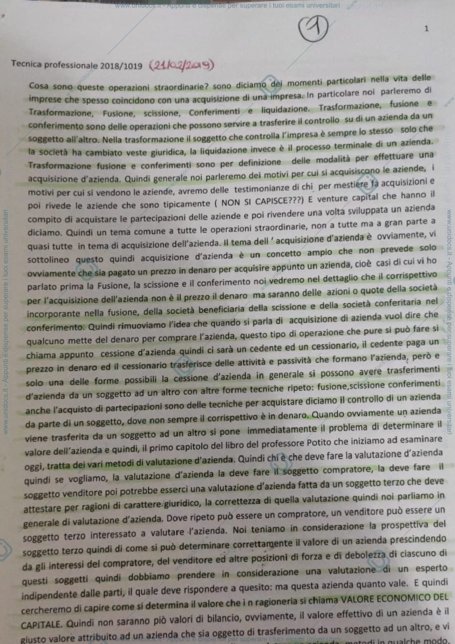 Anteprima pagina 1 — Tecnica professionale prof. Maglio
