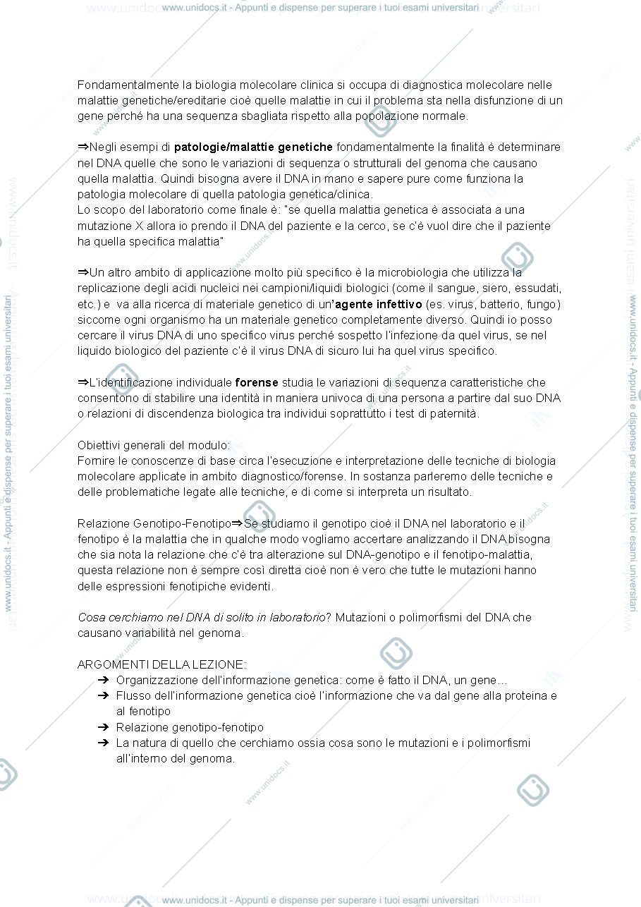 Anteprima pagina 2 — Biologia molecolare 
