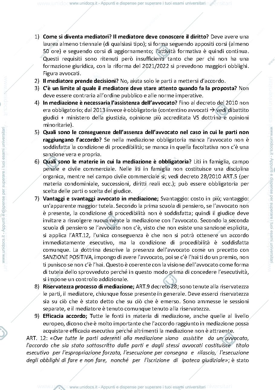 Anteprima pagina 1 — domande esame 