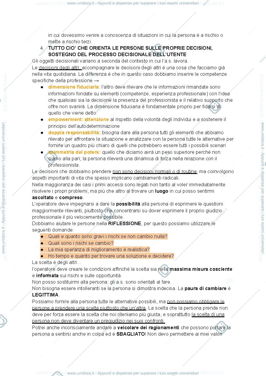 Anteprima pagina 3 — Appunti Tecniche e Metodologie del Servizio Sociale 2