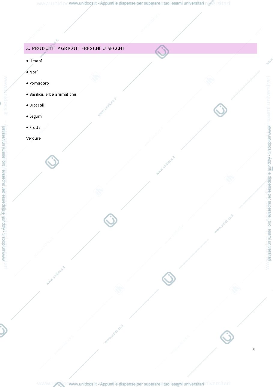 Anteprima pagina 4 — TECNOLOGIA DEGLI ALIMENTI 