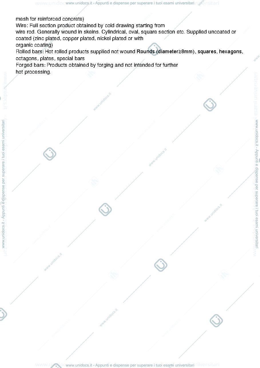 Anteprima pagina 4 — Riassunto technology of metals