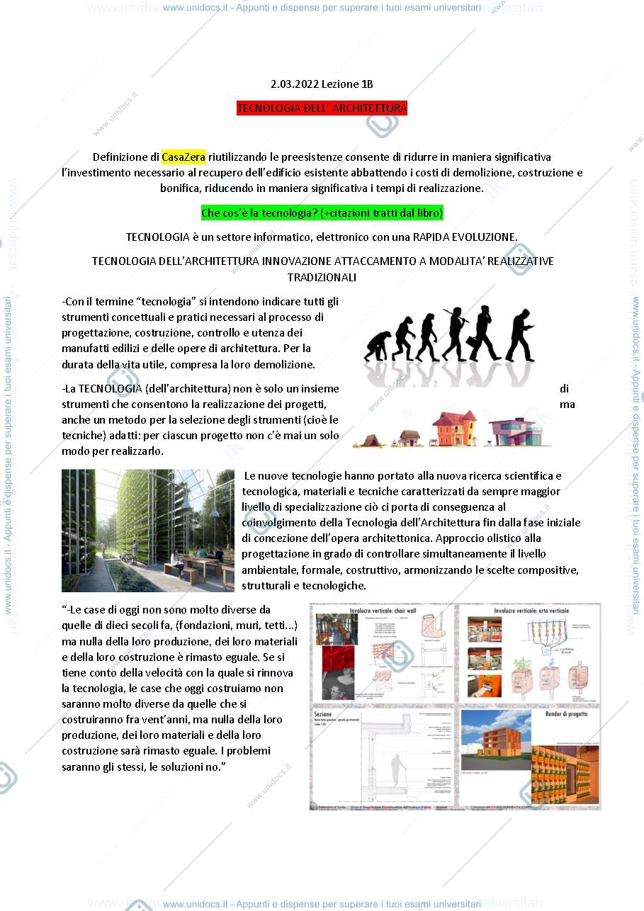 Anteprima pagina 1 — Prima Parte Tecnologia 