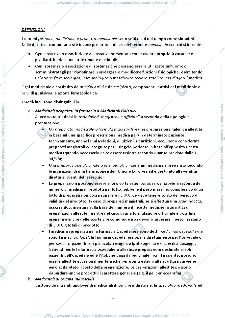 Anteprima pagina 2 — TECNOLOGIA E LEGISLAZIONE FARMACEUTICA